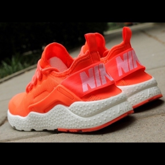 neon orange huaraches